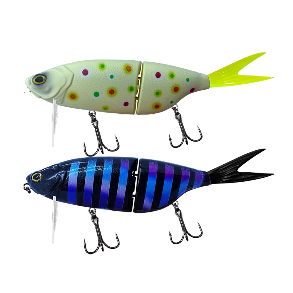 Fishing Tackle Multi-segment Swimbait Floating 200mm 88g Pufferfish Detachable Soft Tail Tongue Plate Stainless Steel – Hard Lure – view 3