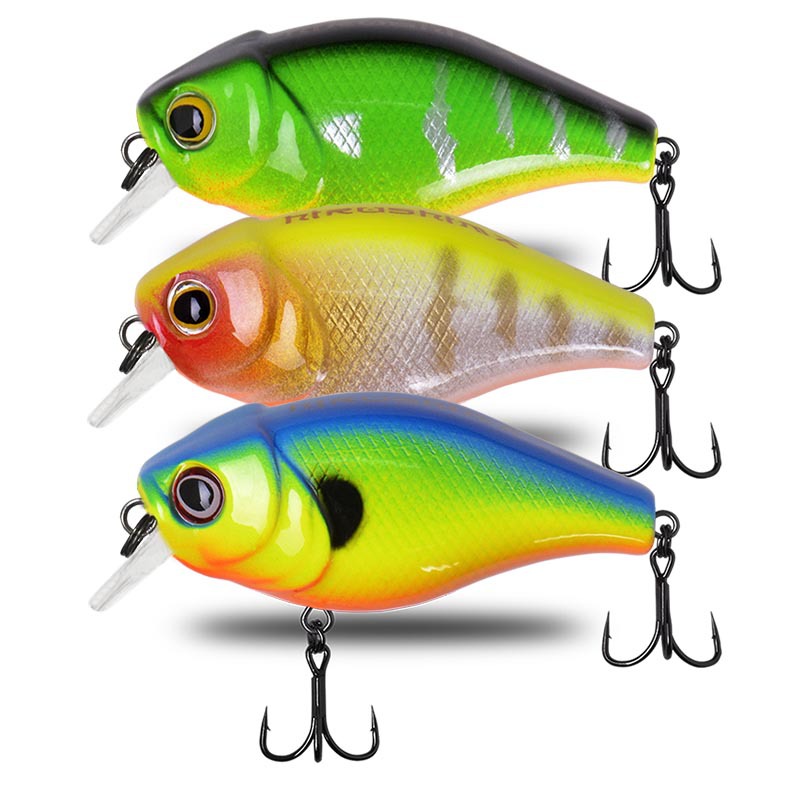 Lure Freshwater Fat Minnow 50mm 6g Plastic Hard Bait Biomimetic Lure Bass Snakehead Fish 10# Hook – Hard Lure – view 3