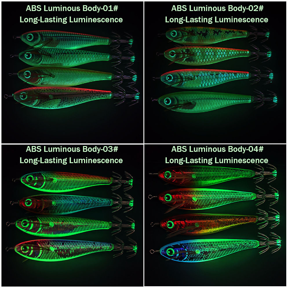 Wooden Shrimp Artificial Hard Bait Night-Luminous Balancing 80mm 107g No Hooks Fishing Lure – Hard Lure – view 4