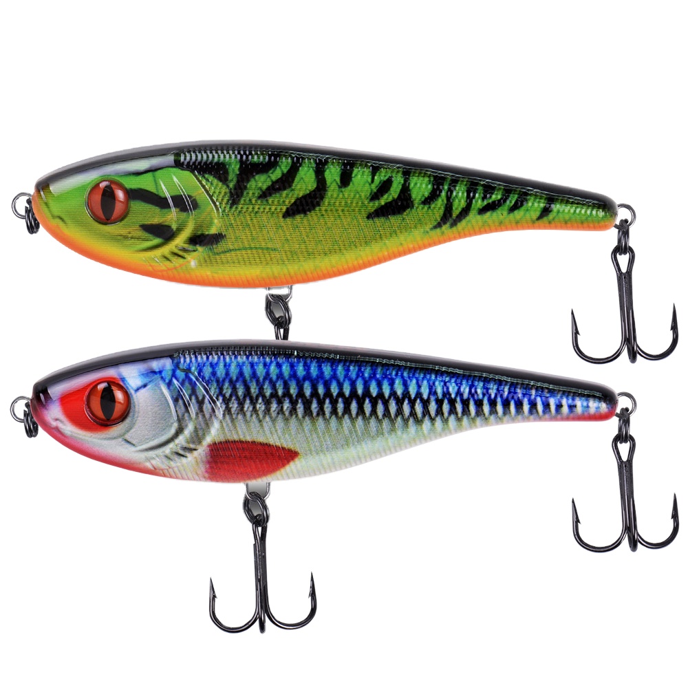 Plastic Live Bait Slow-Sinking Jerk Bait-155mm 76g Bionic Fish Lure With Hooks – Hard Lure – view 1