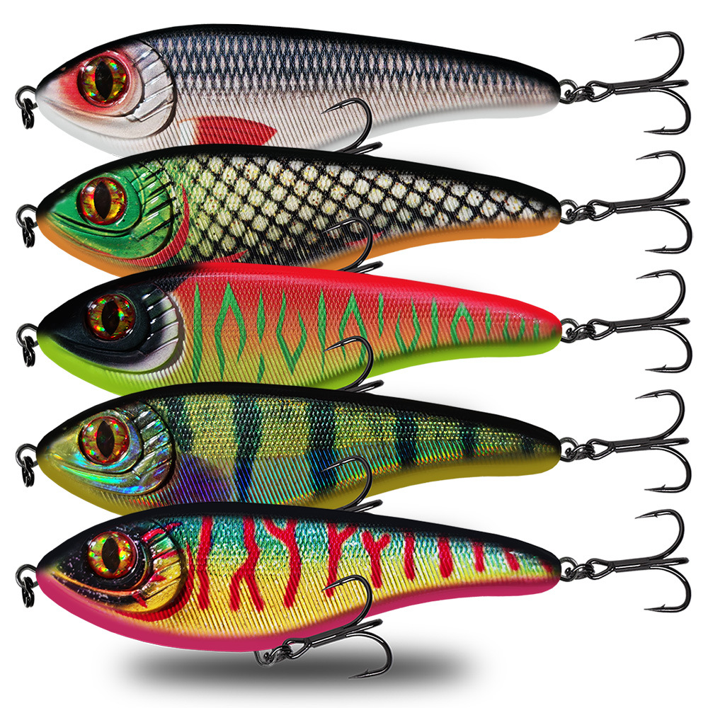 105/12cm Stainless Steel Submersible Gliding Swimming Style European Jerkbait Pike Bionic Artificial Hard Bait – Hard Lure – view 5