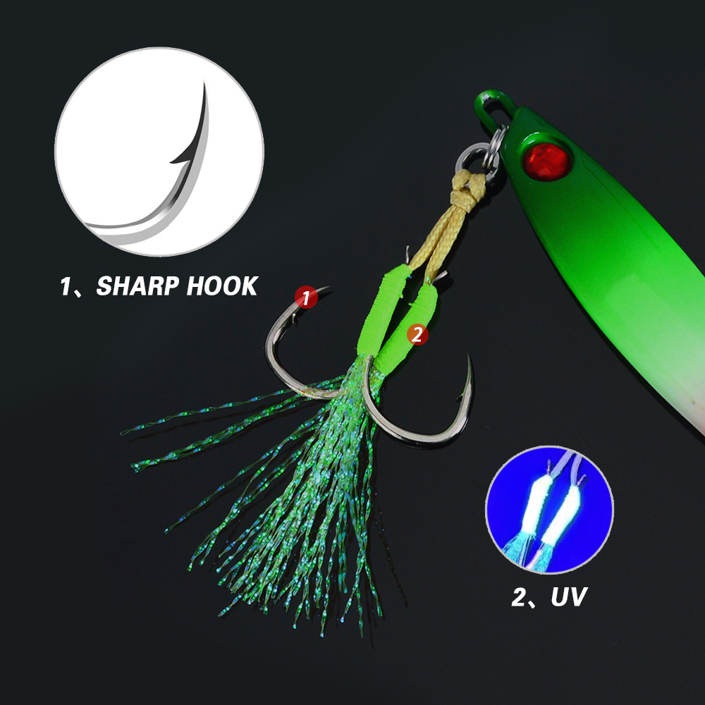 CHEERY Lure Red-Eye Small Metal Jig Artificial Hard Bait Spanish Mackerel Black Bass 20g 30g 40g with Hook Stock Wholesale – Hard Lure – view 2