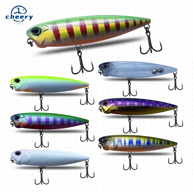 CHEERY Direct Sales Stainless Steel Floating Pencil Lure 66mm 55g Japanese Style Micro Artificial Hard Bait Topwater Zigzag Dog – Hard Lure – view 1
