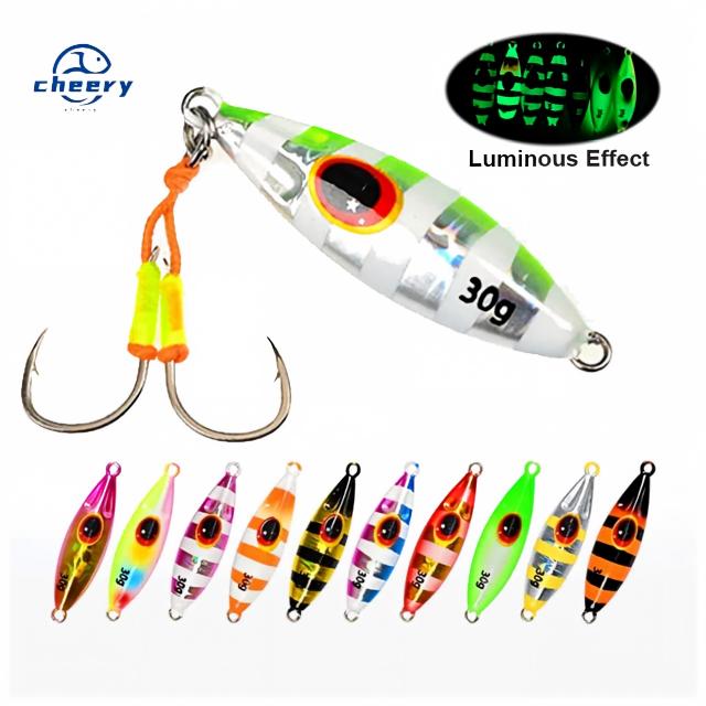 CHEERY Little Bee Deep-Sea Iron Plate Sea Fishing Artificial Hard Bait Slow-Sinking Slow-Rolling Jig 20g-120g Lure – Hard Lure – view 1