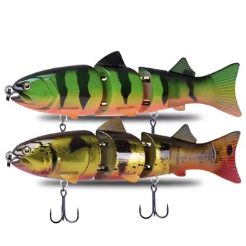 Lure Multi-segment Swimbait Submersible Soft-tail Stainless Steel 215mm 155g Bionic Fishing Lure Hooks Accepting – Hard Lure – view 5
