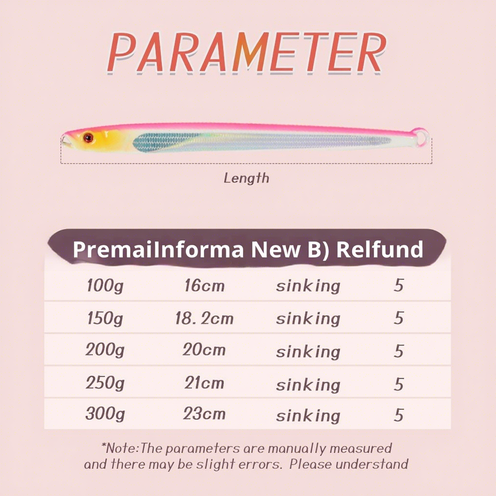 Luminous Laser Lead Sea Fishing Boat Fishing Spanish Mackerel Lure Bait Without Hooks 100g-300g – Hard Lure – view 2
