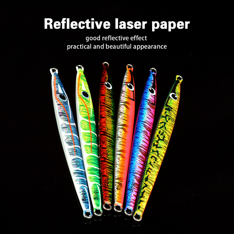 CHEERY Iron Plate Fast-Pull Long-Throw Laser Metal Lead Artificial Hard Bait Fish Lure No Hooks Manufacturer In-Stock – Metal Jig – view 3