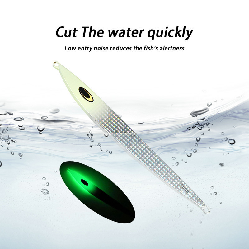 Cross-Border Iron Plate Lure Blade-Shape Deep-Sea Tuna Long-Cast Laser Metal Lead Fish Hard Bait Without Hooks In-Stock – Hard Lure – view 5