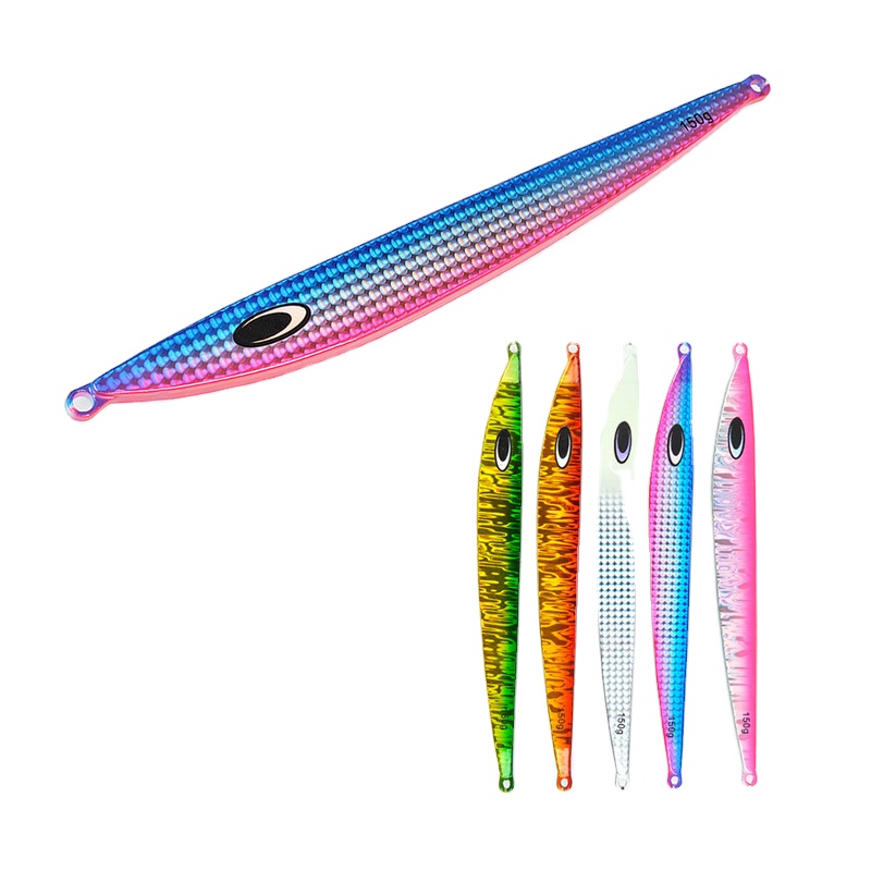Cross-Border Iron Plate Lure Blade-Shape Deep-Sea Tuna Long-Cast Laser Metal Lead Fish Hard Bait Without Hooks In-Stock – Hard Lure – view 1