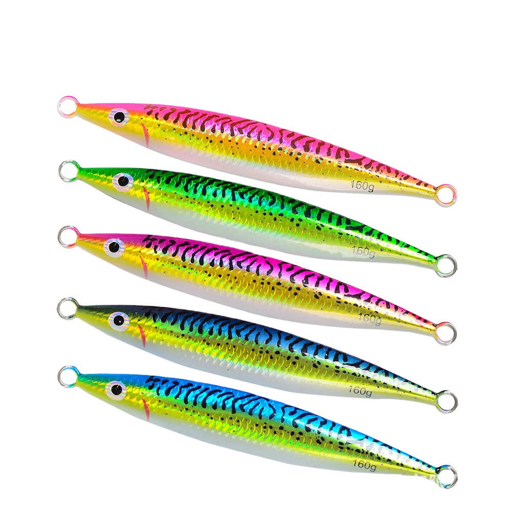 Glow-in-the-Dark 3D-Printed UV Artificial Hard Bait 120g-200g Slow-Rolling Metal Jig Lures for Spanish Mackerel Tuna Bass – Hard Lure – view 1