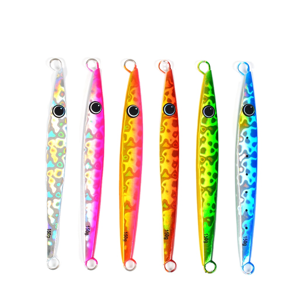 Fast-Sinking Artificial Hard Bait Jig Lure 150g Long-Cast Laser Metal Lead Jig Without Hooks for Jigging – Hard Lure – view 1