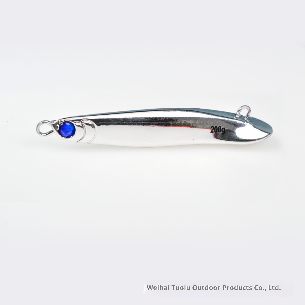 TL Yan Yue Electroplated Golden Fish Iron Plate 40g-200g Built-in Rattle Beads Long-range Saltwater Fishing Bottom Trolling – Fishing Lure – view 2