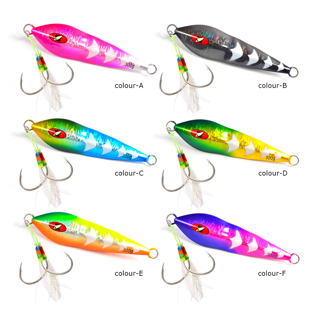 Lure Metal Jig Sea & Boat Fishing Luminous Bare Plate Fast-Sinking Bionic Boat-Shaped Without Hooks – Hard Lure – view 3