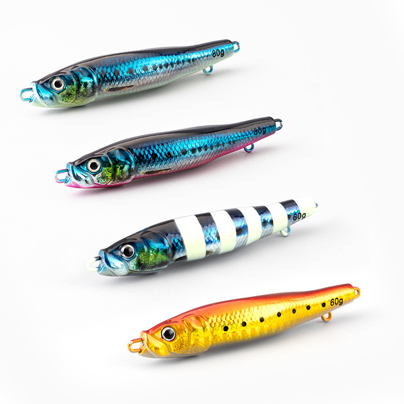 Cross-Border Hot-Selling Artificial Hard Bait Shore Cast Small Jack 3D Printed S-Shaped Luminous Bionic Metal Spoon Stock – Hard Lure – view 1