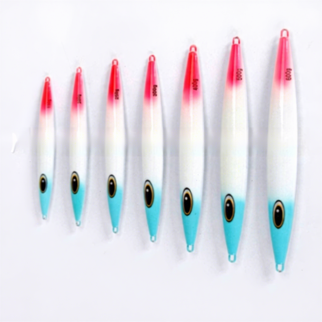 Sea Fishing Lure Metal Jig Night-Luminous Slow-Rolling 150g-600g Deep-Sea Boat Fishing Artificial Bait Without Hooks – Hard Lure – view 3