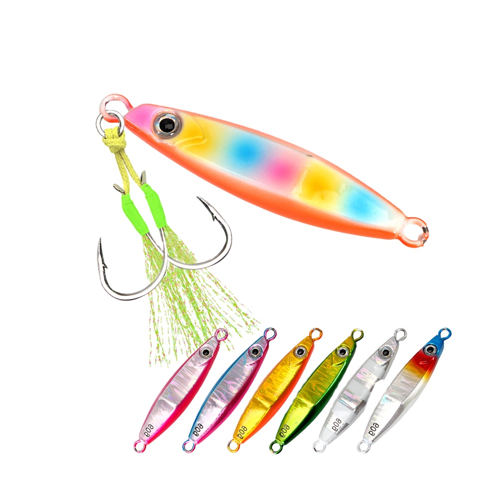 Lead Jig Fish Lure 40g-100g Artificial Hard Bait for Sea & Boat Fishing Long-Cast Glow-in-the-Dark – Hard Lure – view 1