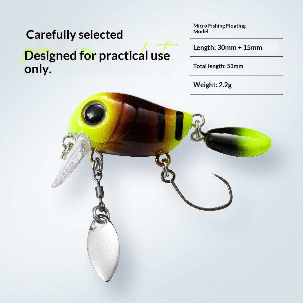Lure Multi-segment Micro Creature Surface-type Fat Japanese-style Minnow Floating Artificial Biomimetic Stainless Steel 22g Fish – Fishing Lure – view 2
