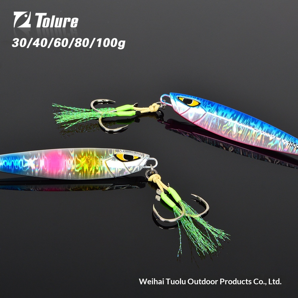 Hot-Selling New Arrival Laser 30g-100g Sea Fishing Mackerel Hairtail Long-Cast Artificial Hard Bait Metal Jig Lead Fish Stock – Hard Lure – view 3
