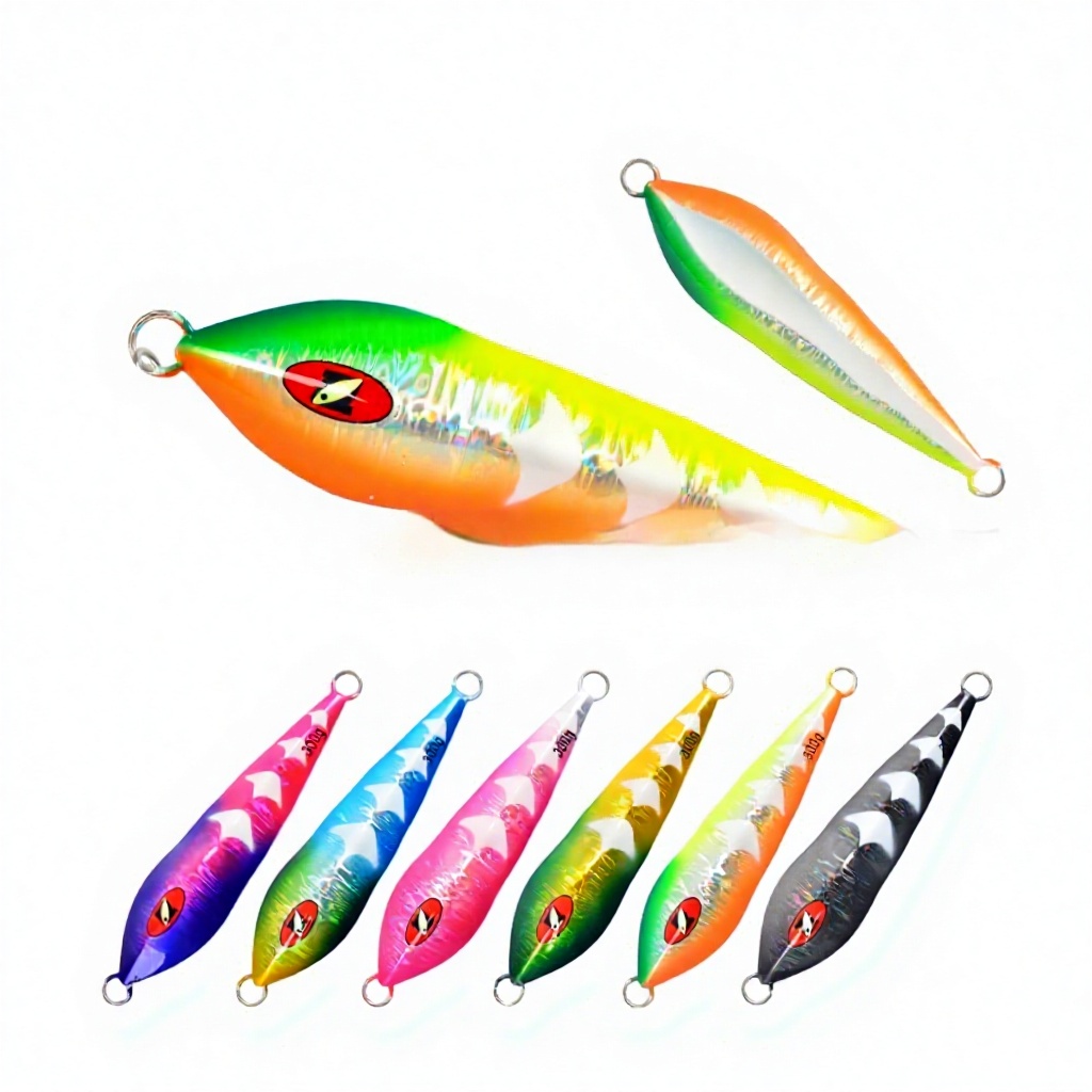 Road-Opening Style Sea Fishing Boat Lure Night-Glow Metal Jig Lead Bare Plate Fast-Sinking Bionic Boat-Shaped Bait Without Hooks – Hard Lure – view 1