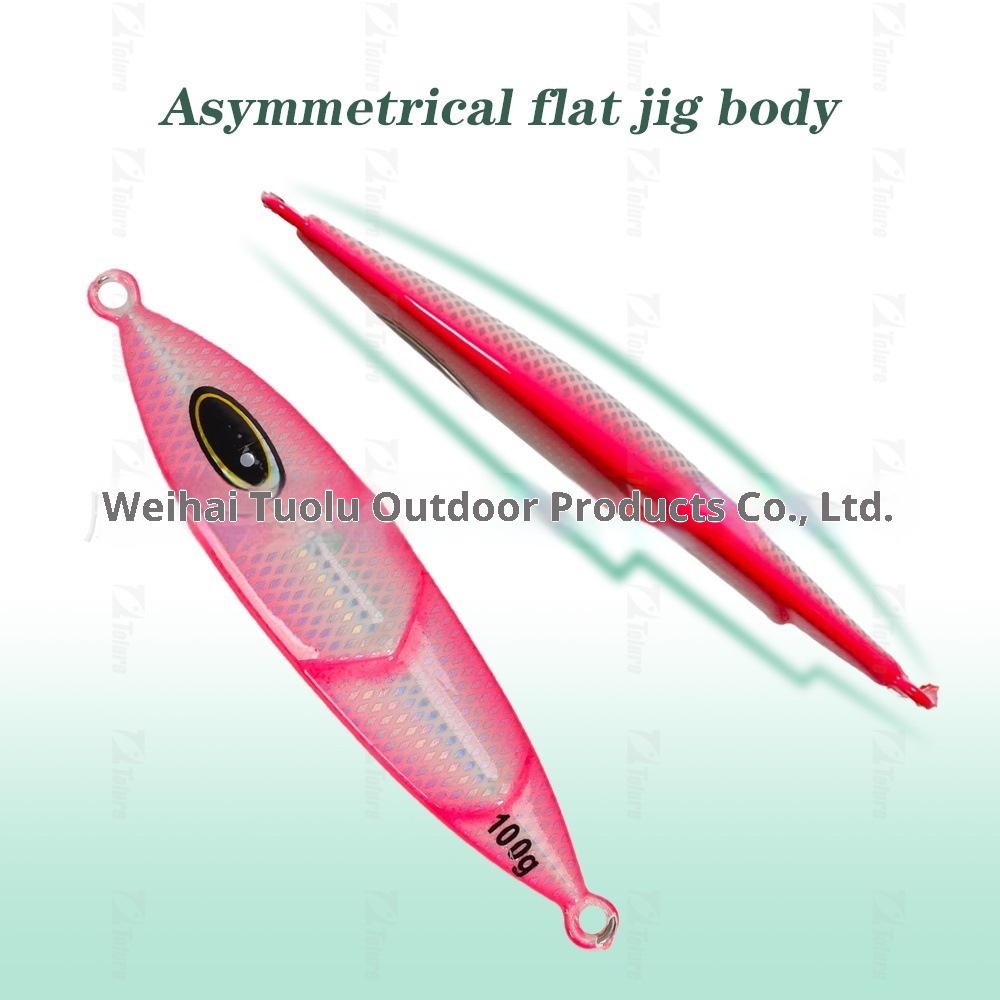 Night-Glow Speed-Sinking Metal Jig Artificial Hard Bait 80g-250g Sea Fishing Boat Deep-Sea Fishing Lure for Saltwater Fish – Hard Lure – view 3