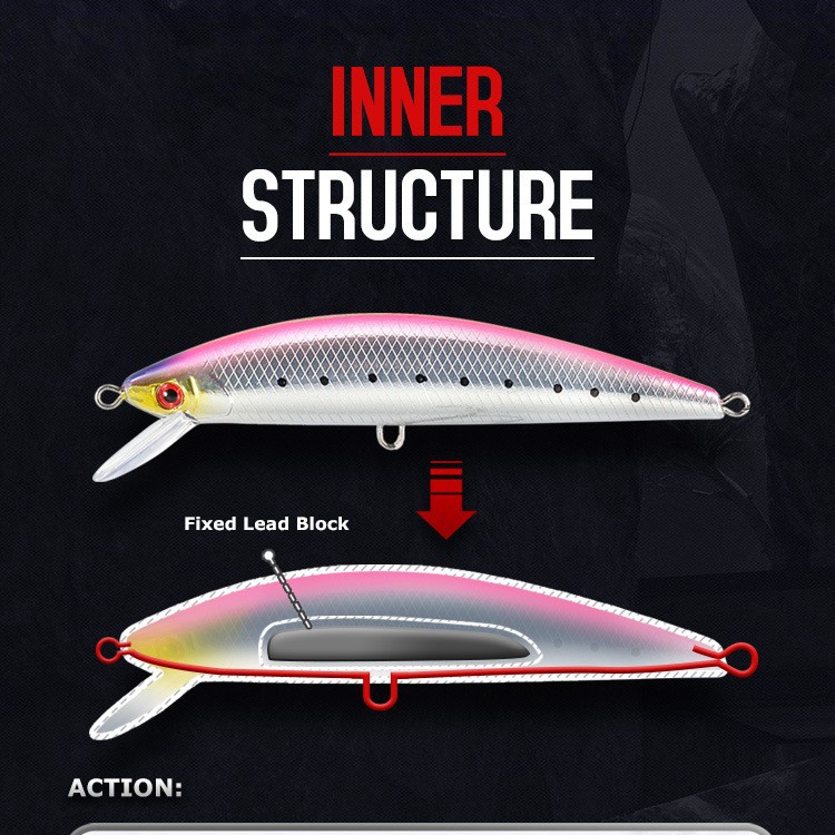 Wholesale Cross-Border JTLURE Bionic Lure Deep-Diving Minnow 12cm/15cm 42g/63g Fake Fish Hard Bait Lure Hot Sale – Hard Lure – view 4