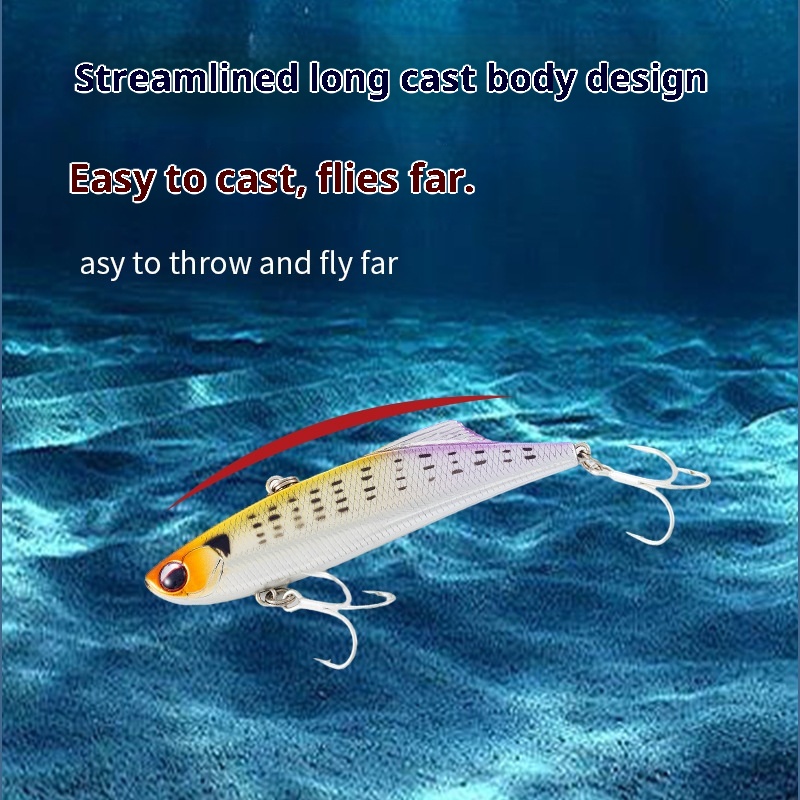 Lure Artificial Bait Sinking VIB Fishing Lure 90mm/27g UV Coated Laser Long-Cast ABS Hard Bait Simulation Without Hooks – Hard Lure – view 1