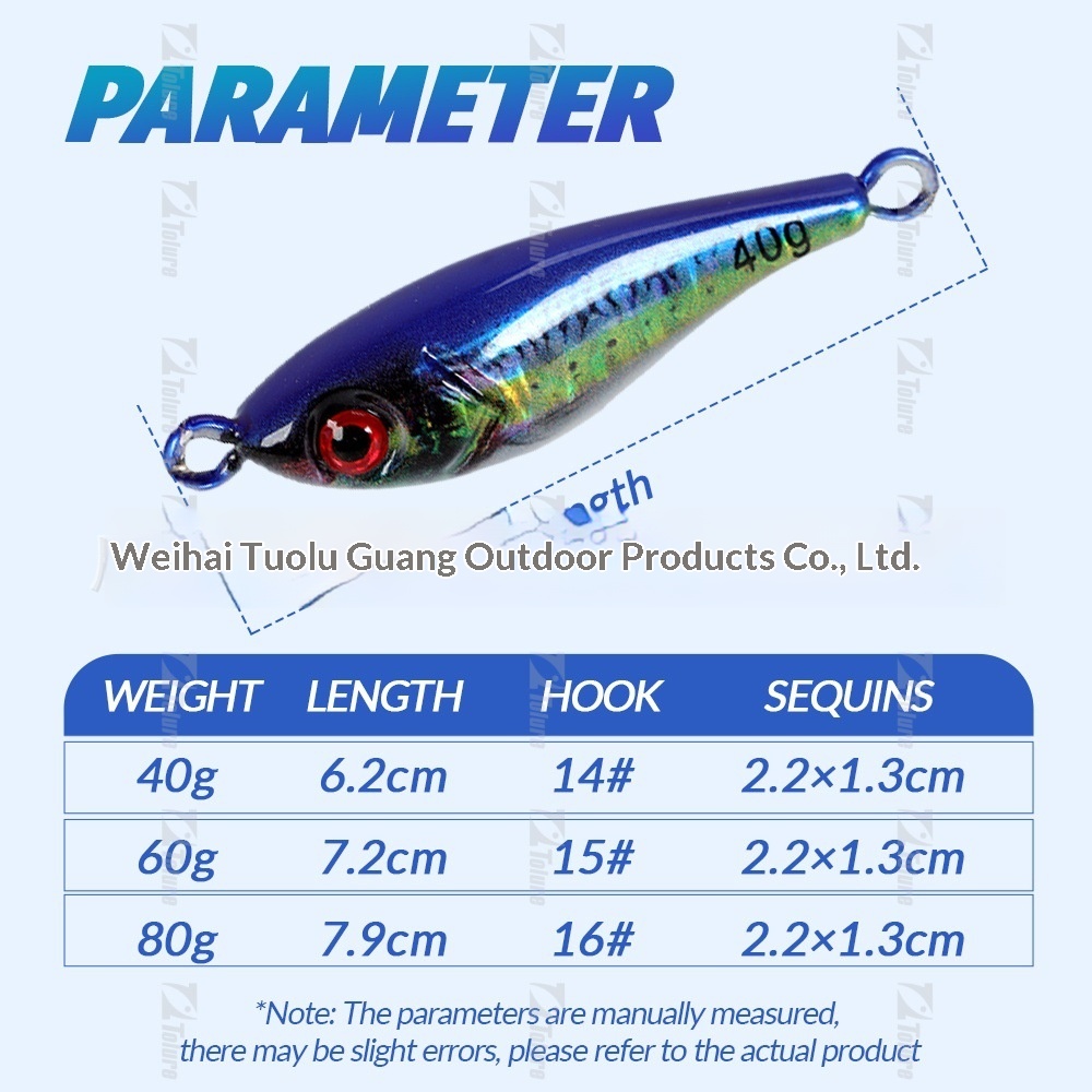 New Small Metal Jig Bait Hook Sequins Artificial Hard Bait Long-Distance Casting Sea Fishing Boat Fishing Bass – Hard Lure – view 2