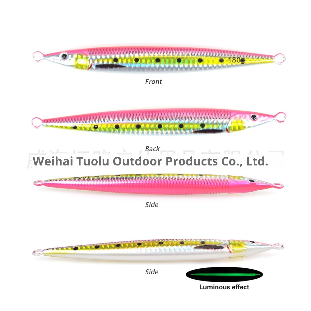 Toplure Little Jack Bionic Lure Artificial Hard Bait Shore Casting Fast-Sinking Glow-in-the-Dark Lead Fish Lure Sea Boat Fishing – Hard Lure – view 3