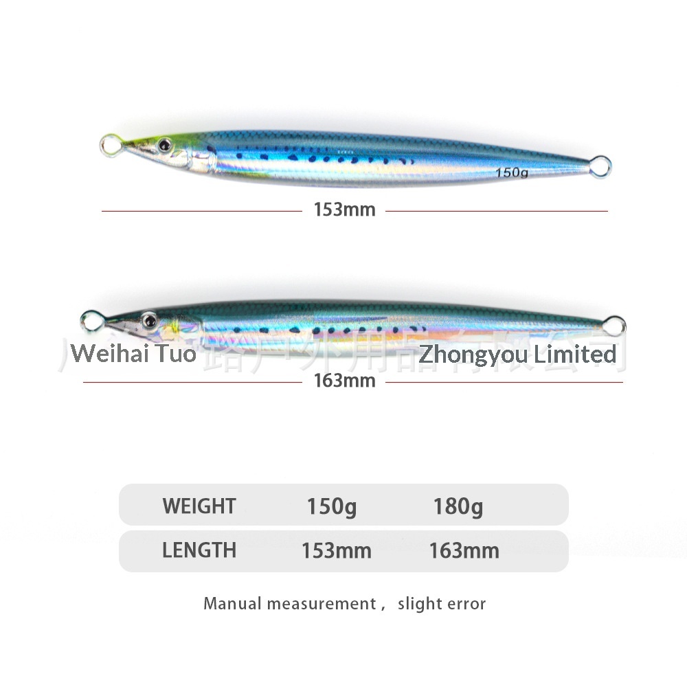 Toplure Little Jack Bionic Lure Artificial Hard Bait Shore Casting Fast-Sinking Glow-in-the-Dark Lead Fish Lure Sea Boat Fishing – Hard Lure – view 2