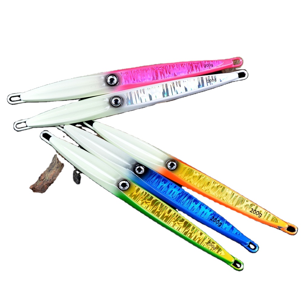 Sea Fishing Luminous Slow-Jerking Metal Jig 40g-500g Heavy Metal Bait Deep-Sea Boat Fishing Lure for Saltwater Fish – Hard Lure – view 4