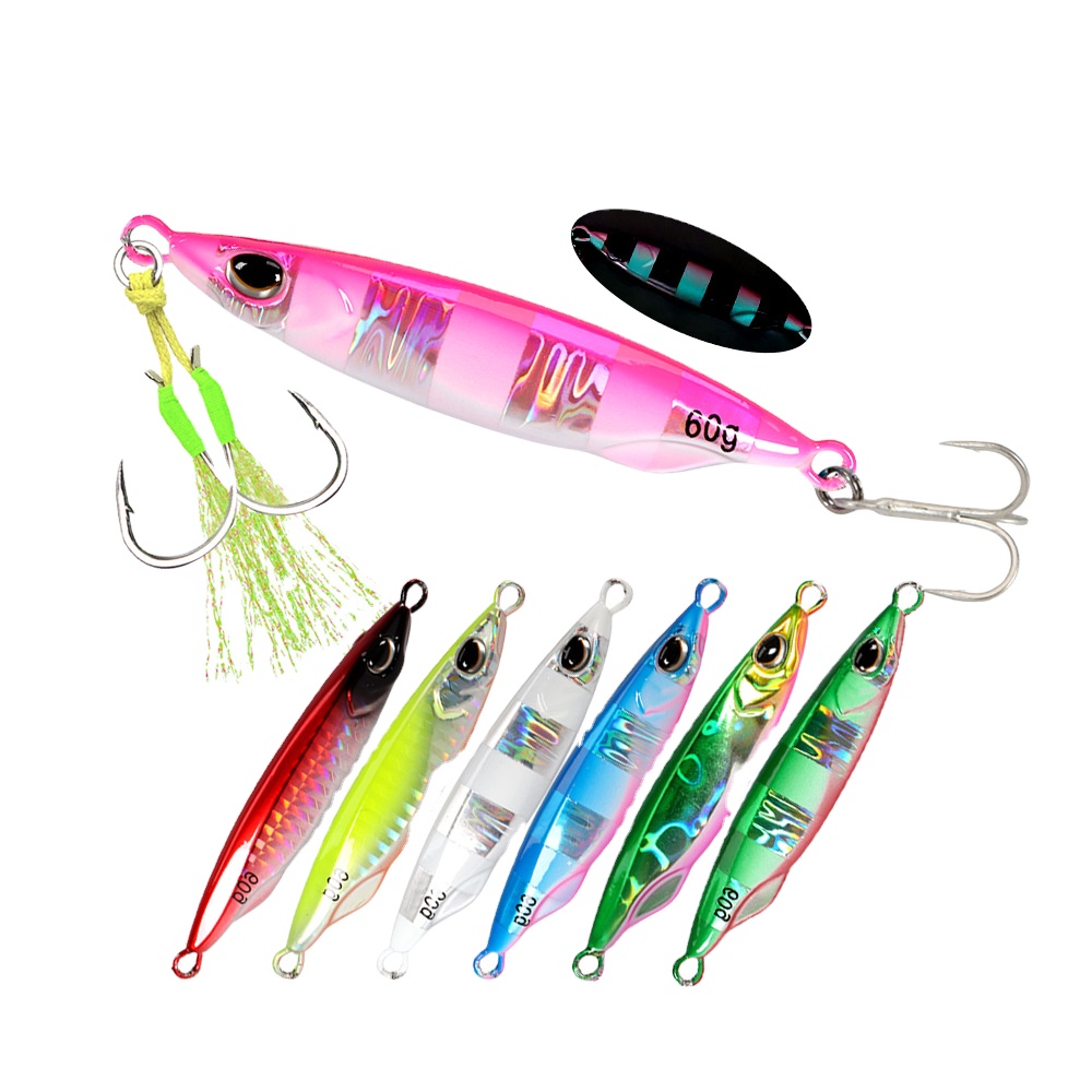 Metal Jig Lure for Shore & Long-Distance Casting Artificial Hard Bait Without Hooks Sea Fishing & Boat Fishing – Hard Lure – view 1