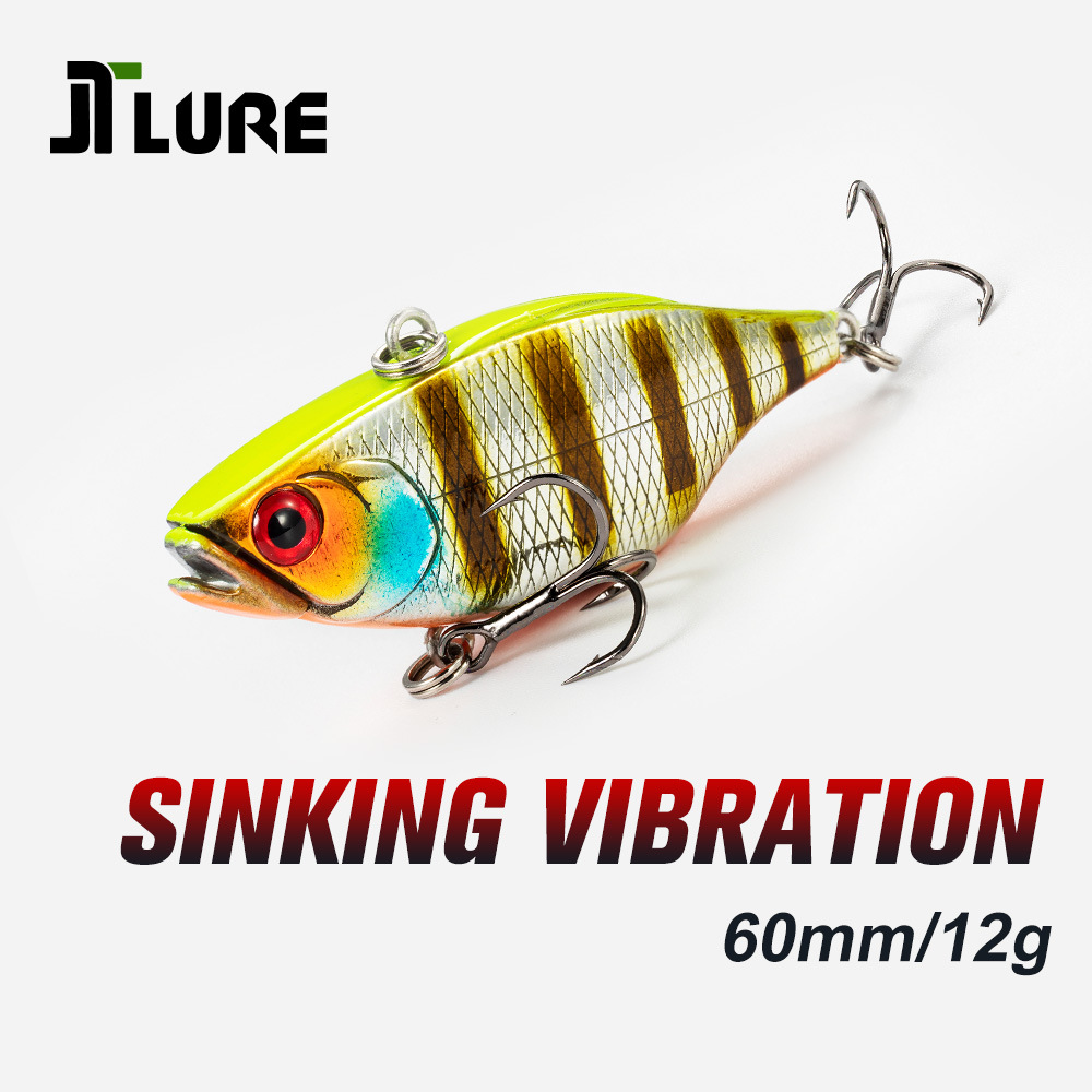 Lure Bait Sinking VIB High-Frequency Vibrating with Rattle Beads Stainless Steel 6cm 12g Artificial Hard Bait Without Hooks – Hard Lure – view 5