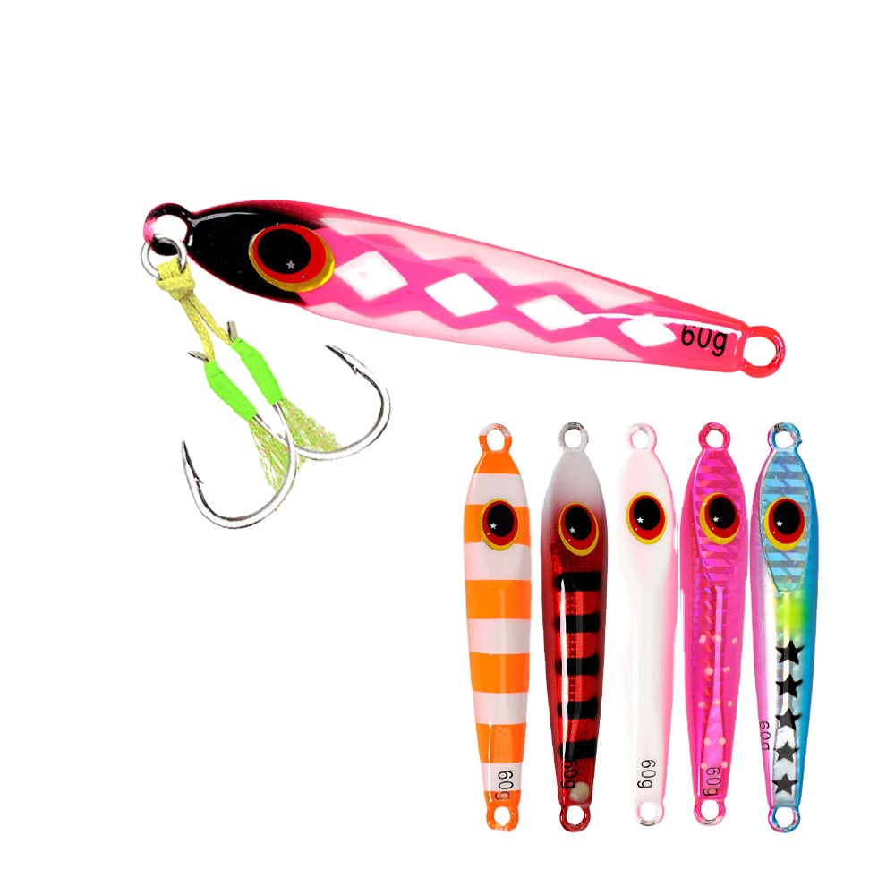 Tuolu New Slow-Shaking Iron Plate Hard Artificial Bait Noctilucent Multi-Color Lure Lead Fish Bionic Spanish Mackerel Fishing – Hard Lure – view 1