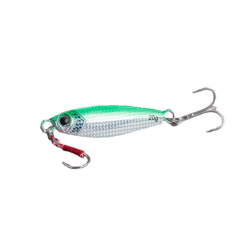 Simulation Small Fish Luminous Dragon Tooth Metal Jig Lure Long-Cast Sinking Bait Crappie Special Killer 5-Piece Hooks Fishing – Hard Lure – view 1