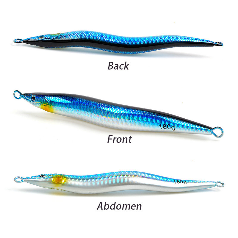 Boat Fishing Night-Luminous Quick-Pull Sinking Metal Jig 130g 160g 180g Slow-Roll Artificial Hard Bait Lure – Hard Lure – view 5