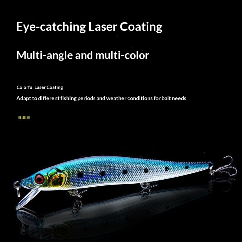 14cm 22g Stainless Steel Long-Throwing Sea Bass Killer Lure Large Minnow Artificial Hard Bait Ball Bearing for Cross-Border – Hard Lure – view 2