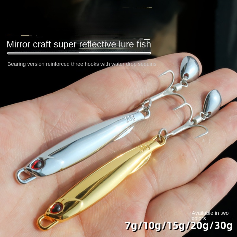 Lexin Spanish Mackerel Iron Plate Long Cast Mirror Plating DUO Rotating Sequins Fast Pumping Silver Sea Fishing Artificial Hard – Hard Lure – view 2