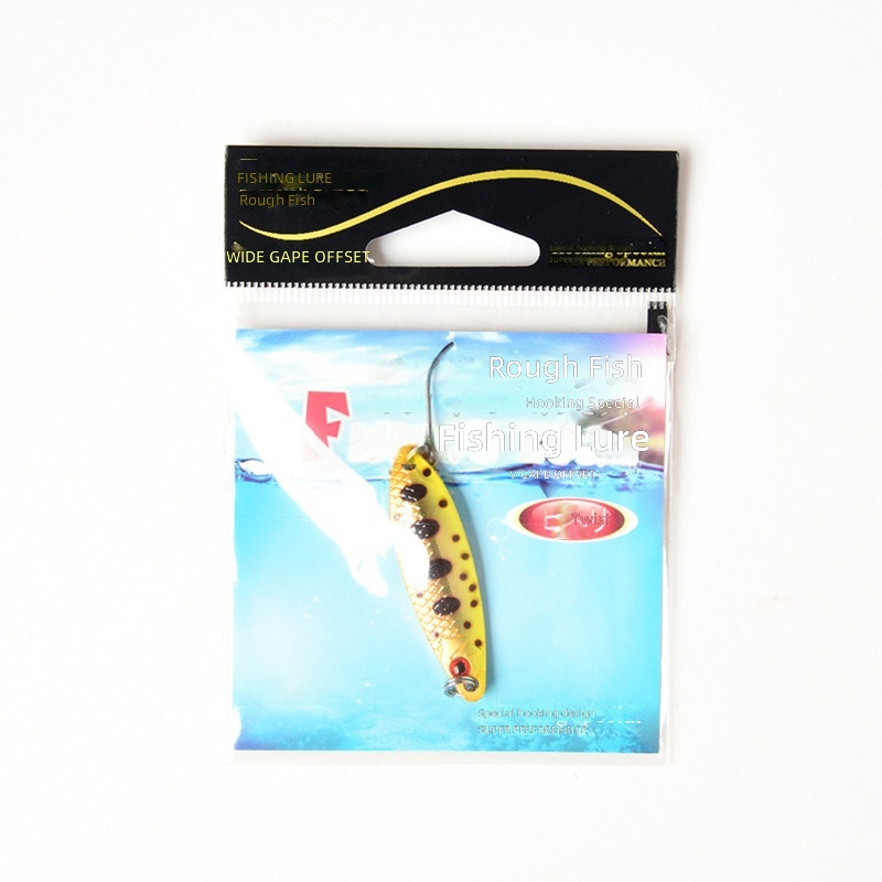 Copper Lure Micro Bait Sequin Colorful 25g 35g Mandarin Fish Big-Eye Single Hook White Striped Bass Bait – Hard Lure – view 5