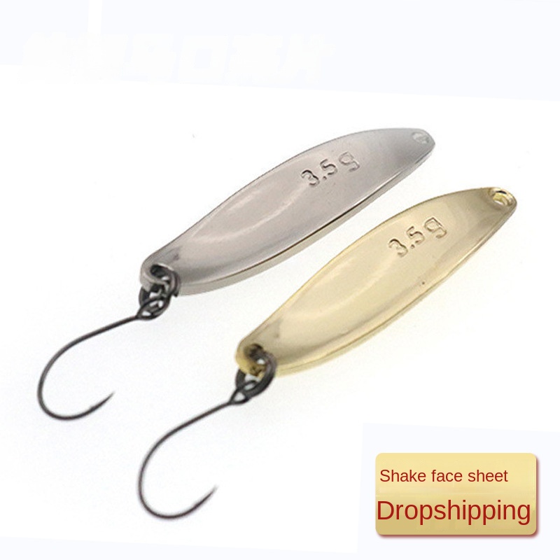 Lure Sequin Willow Leaf Spoon-Shaped Pure Copper Mandarin Fish Stream Artificial Hard Bait for Snapper Fresh & Saltwater Use – Hard Lure – view 5