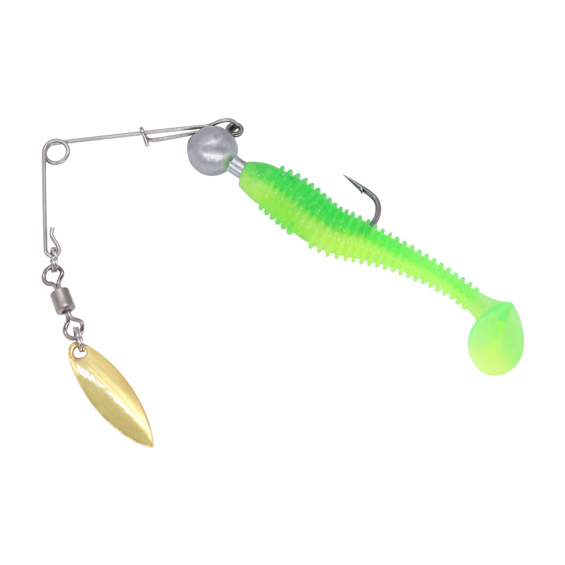 [10-Piece Pack] Lexin Composite Rotating Sequins Lure Stainless Steel Fly Bait Balance Accessories Fishing Rig DIY Black Pit – Fishing Accessory – view 4