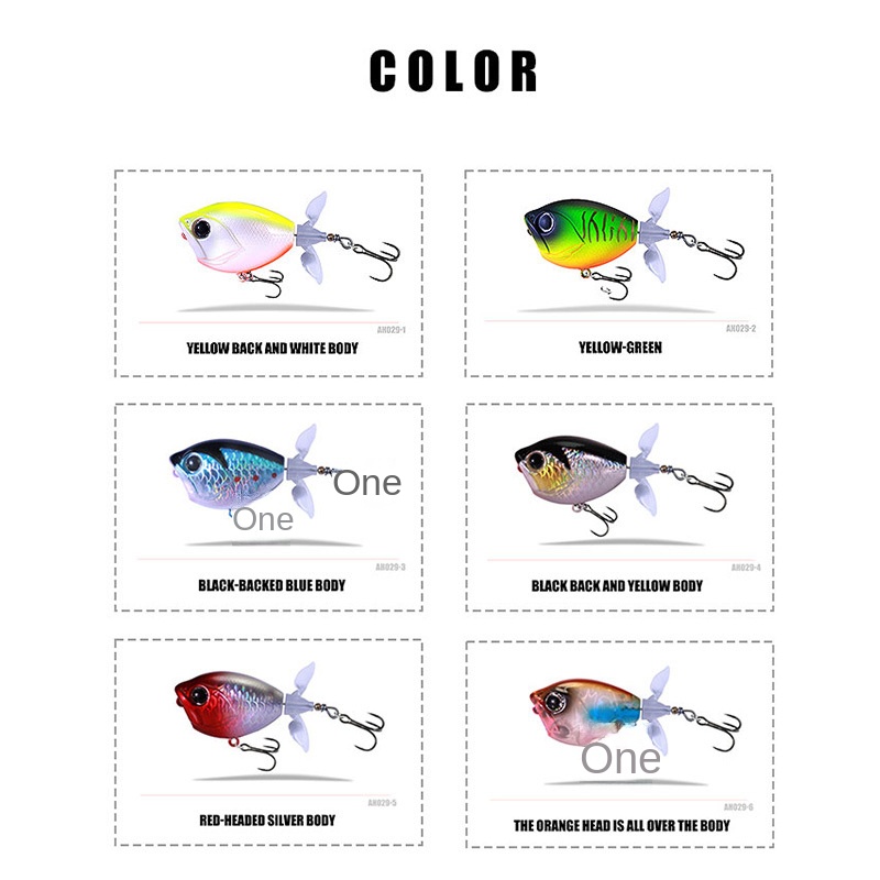Luya Bait Double Propeller Floating Water Tractor Surface Micro-object Bass Bow False Bait Cross-border Shaking Fast Small – Hard Lure – view 3