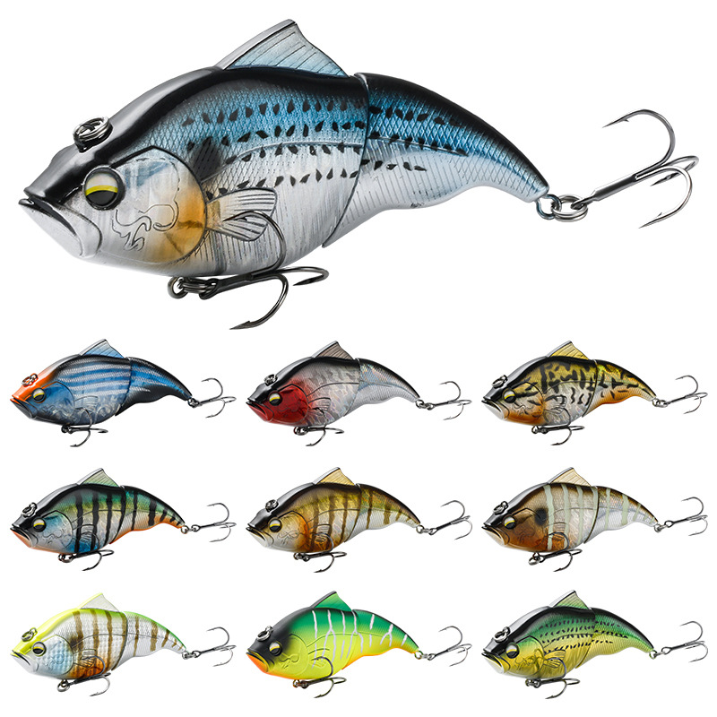 Cross-border for Stainless Steel Multi-section Fish 2-section Bionic Bait Luya Floating Water Sink Far Cast Mino – Hard Lure – view 1