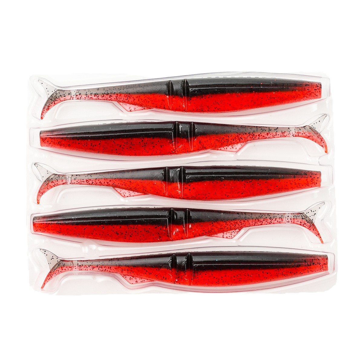 QE Experienced Factory 12cm 10g PVC Soft Bait Kit with Natural Action Two-color Paddle Tail Lure for Bass Fishing – Soft Lure – view 1