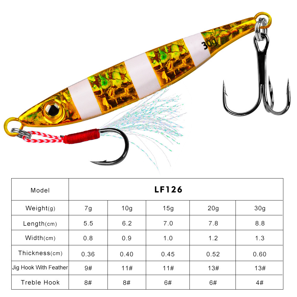 Cheery Shore Cast Fishing Lure Slow Shaking DUO Jigbait 15g Artificial Lead Jig Bait for Saltwater Fish & Bass – Hard Lure – view 5