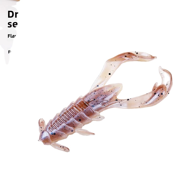 Luya Ned Floating Water Stream Shrimp Soft Worm Stainless Steel 8/16 Pcs Slow Sink Black Pit Mandarinfish Bass Reverse Fishing – Soft Lure – view 3
