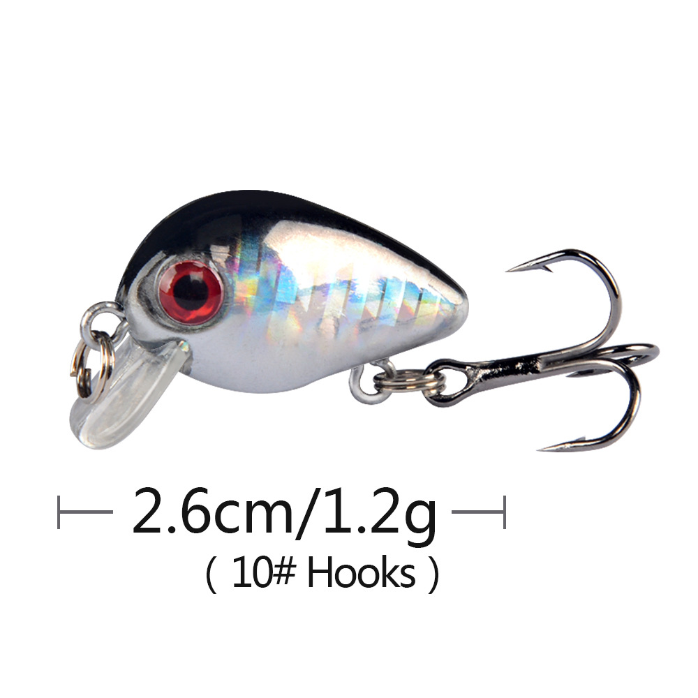 Internal Laser Minnow Lure, Bionic Hard Bait Fishing Hook, 2.6cm/2.1g, Suitable for Tilapia – Crankbait – view 4