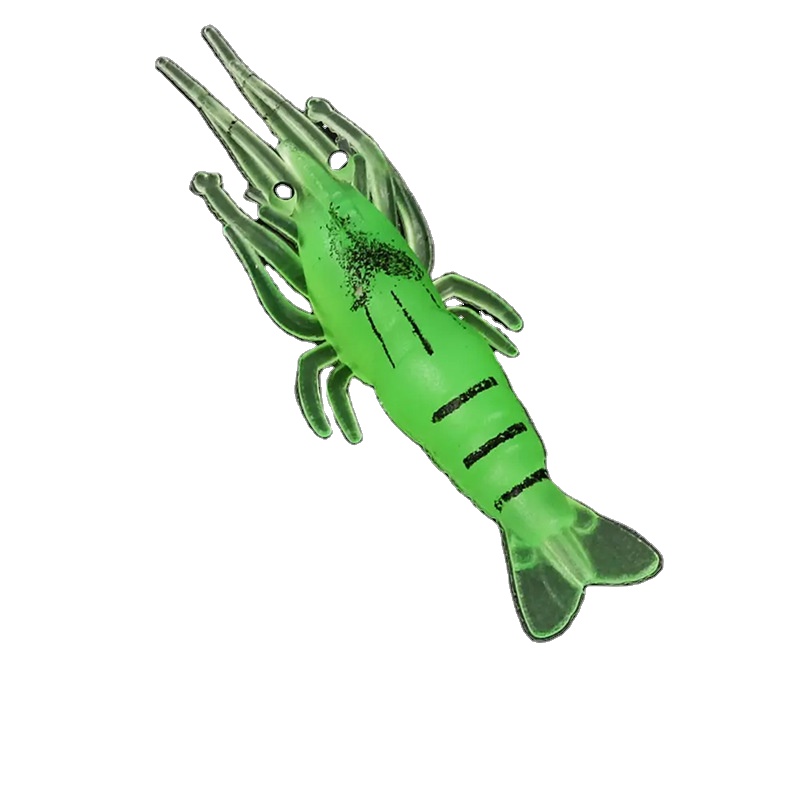 Bionic Small Grass Shrimp Soft Lure, Luminous Imitation Shrimp Bait, Universal Soft Bait for Topmouth Culter, Bass – Hard Lure – view 3
