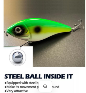 VIB Vibrating Sinking Lure High Gloss Reflection Coating Long Cast Bait for Bass Topmouth Culter – Hard Lure – view 2