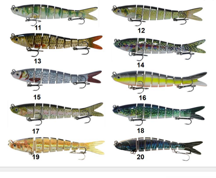Sinking Multi-Jointed Minnow Lure Set Multi-Segment Swim Long Cast Beginner Bait for Bass Topmouth Culter – Hard Lure – view 5