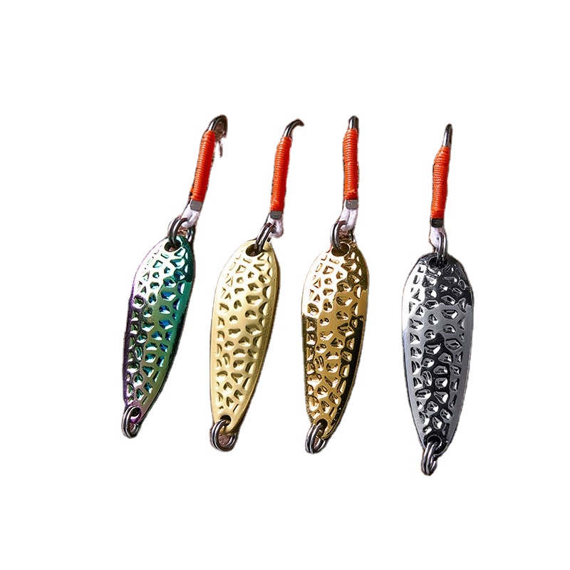 Pure Copper Fly Bait with Iron Plate and Stream Hooks White Strip for Freshwater & Seawater Fishing – Hard Lure – view 1